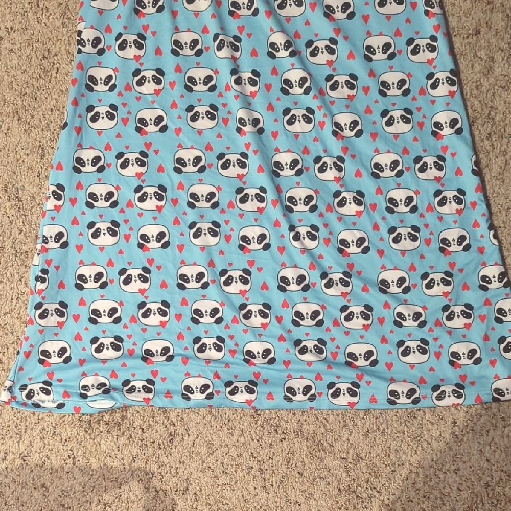 Charming Panda Print Chemise in Blue - Picture 8 of 10